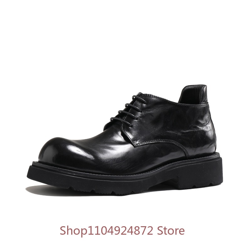 Luxury Fashion Round Toe Derby - Men'S Formal Style บทวิจารณ์และราคา