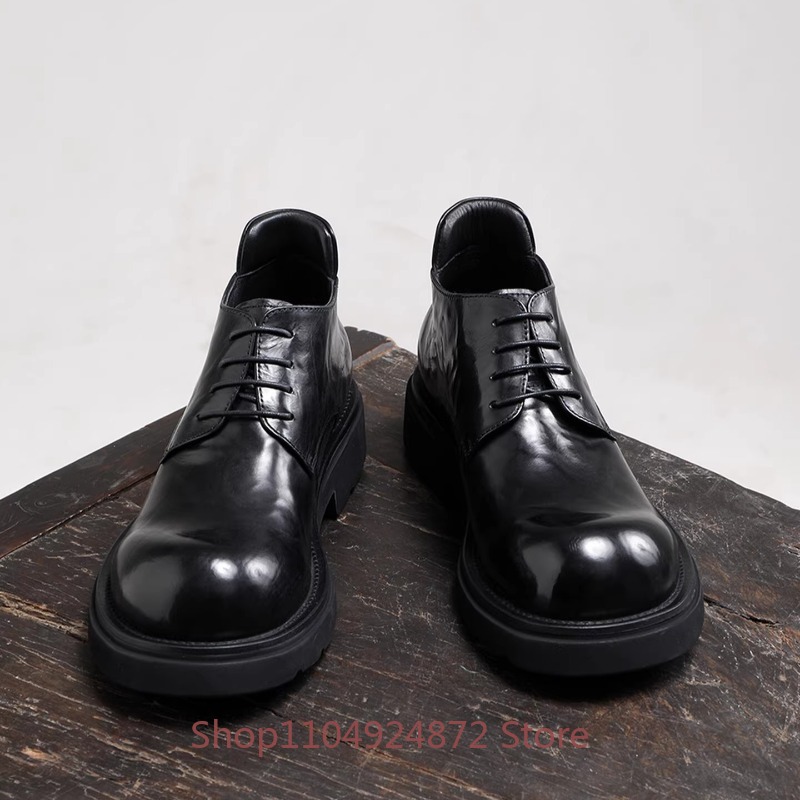 Luxury Fashion Round Toe Derby - Men'S Formal Style บทวิจารณ์และราคา