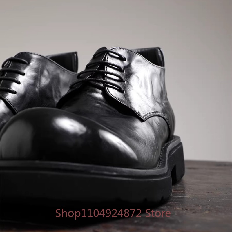 Luxury Fashion Round Toe Derby - Men'S Formal Style บทวิจารณ์และราคา