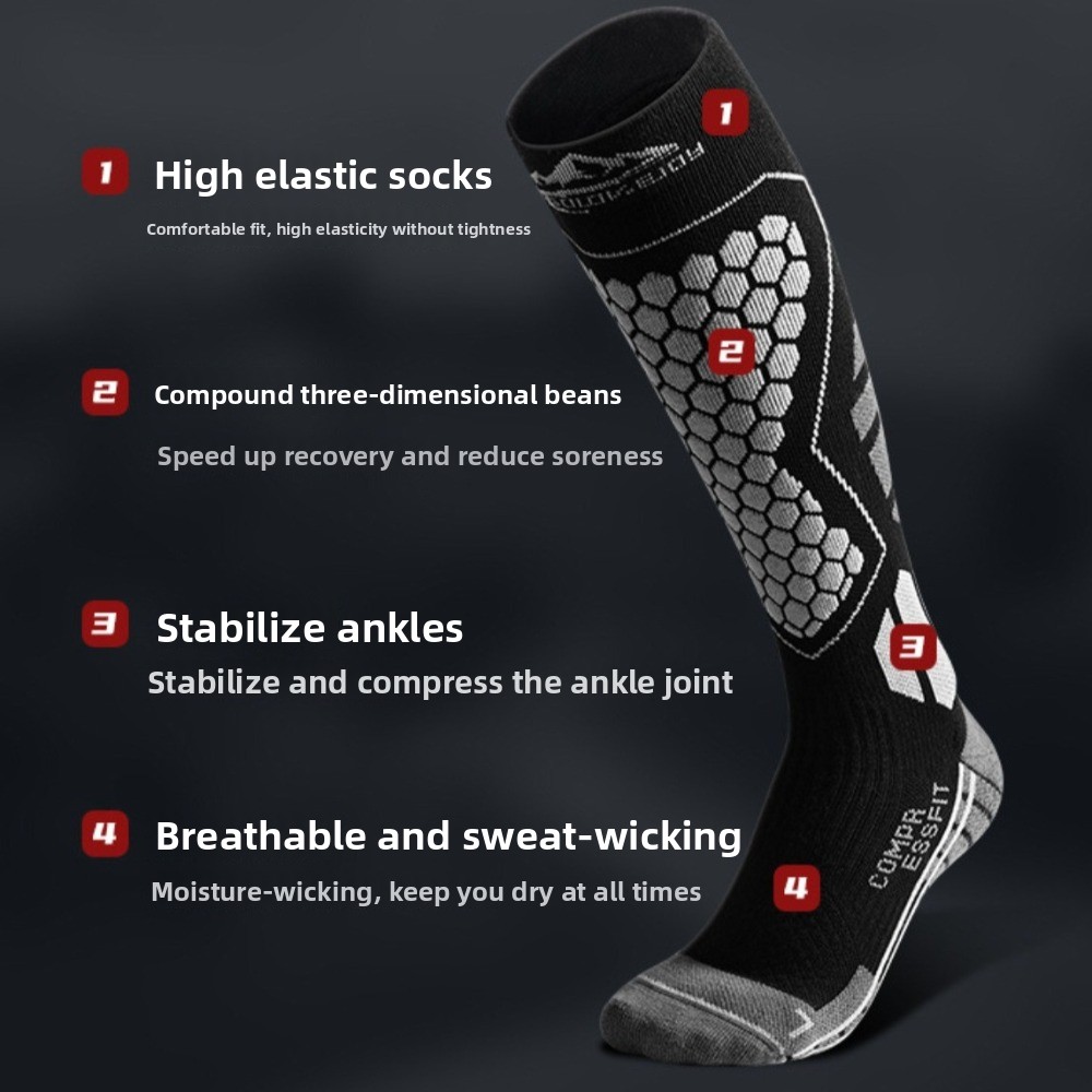 New Thickened Ski Socks Breath - Sock Garter Men บทวิจารณ์และราคา