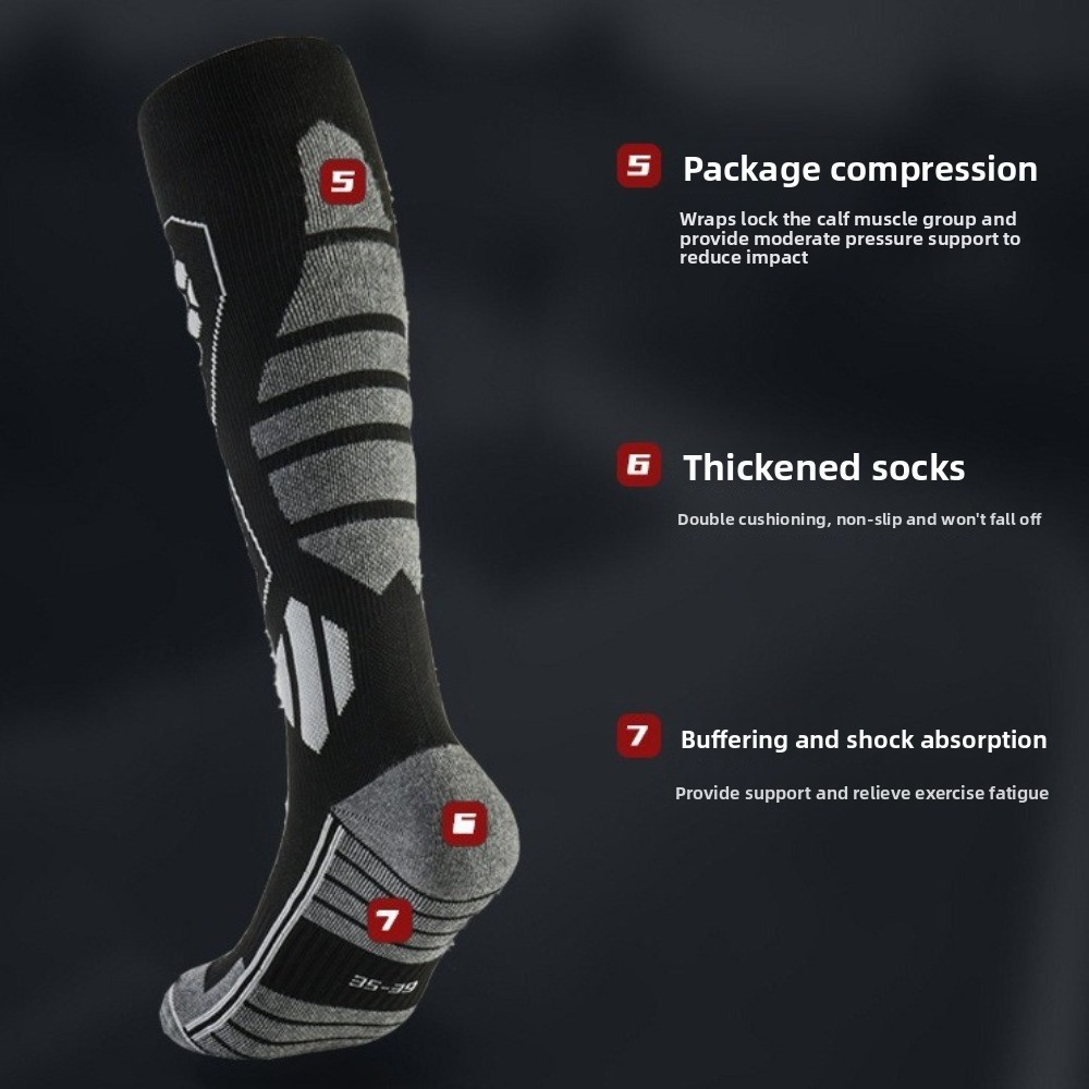 New Thickened Ski Socks Breath - Sock Garter Men บทวิจารณ์และราคา