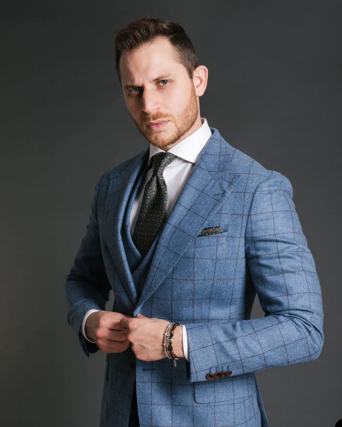 Blue Vintage Men Suit Tailor-M - Formal Men Party Wear Jacket บทวิจารณ์และราคา