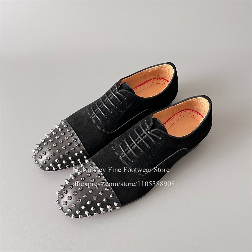 Spike Studs Leather Dress Shoe - Men'S Style Formal Wear บทวิจารณ์และราคา