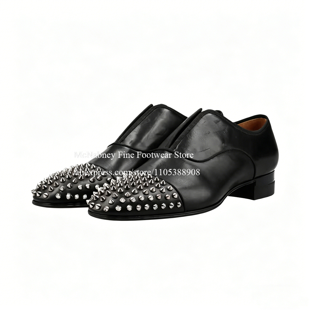 Spike Studs Leather Dress Shoe - Men'S Style Formal Wear บทวิจารณ์และราคา