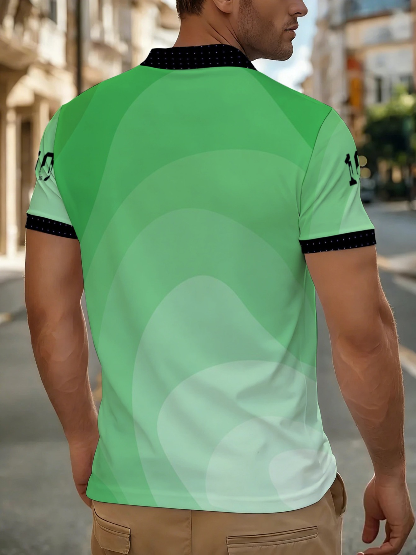 Men's Green Polyester Polo Shi - Men'S Polo Formal Wear บทวิจารณ์และราคา