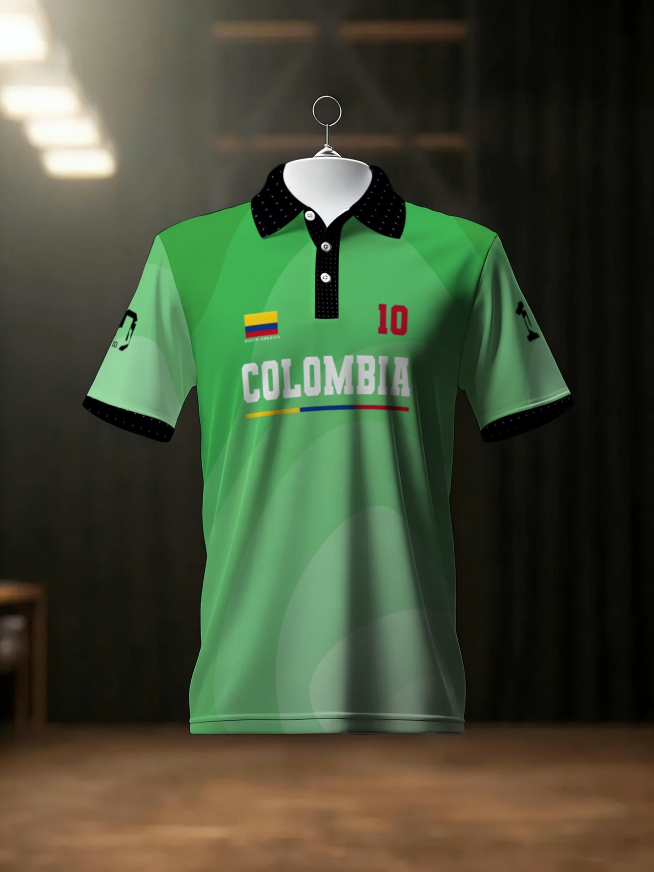 Men's Green Polyester Polo Shi - Men'S Polo Formal Wear บทวิจารณ์และราคา