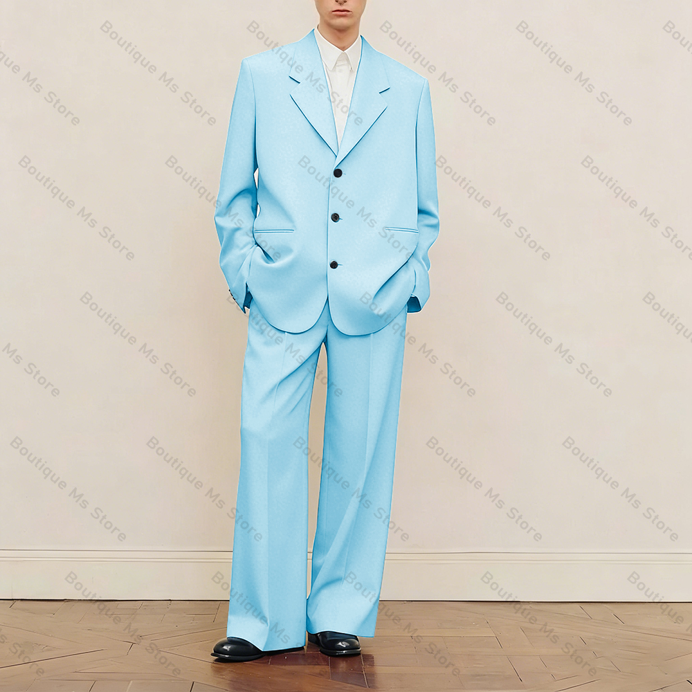 Men's Black Oversized Suit Set - Formal Men Party Wear Jacket บทวิจารณ์และราคา