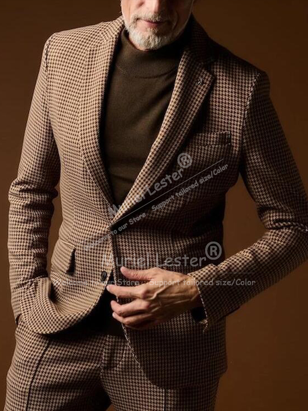 Vintage Suits Men 2 Piece Sets - Men Formal Wear Office บทวิจารณ์และราคา