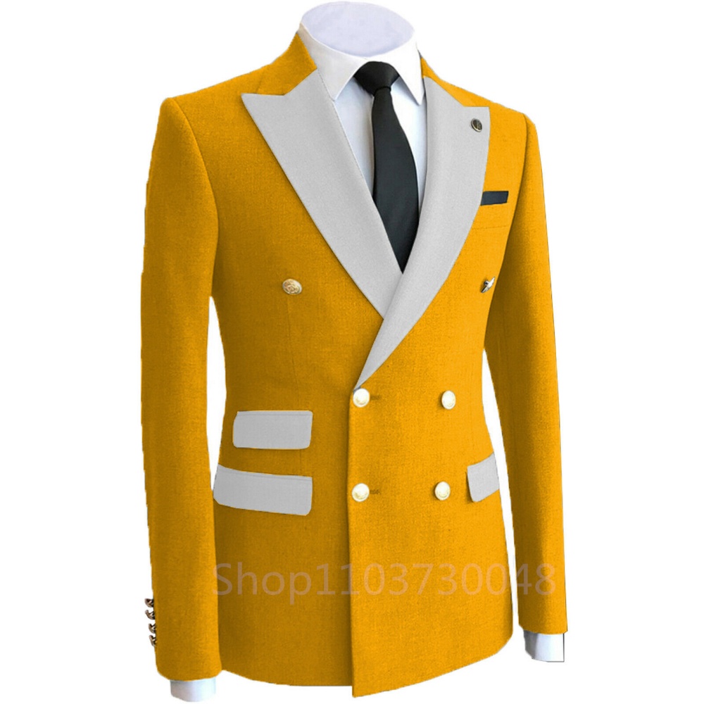 Double Breasted Coaenaty Weddi - Formal Men Party Wear Jacket บทวิจารณ์และราคา