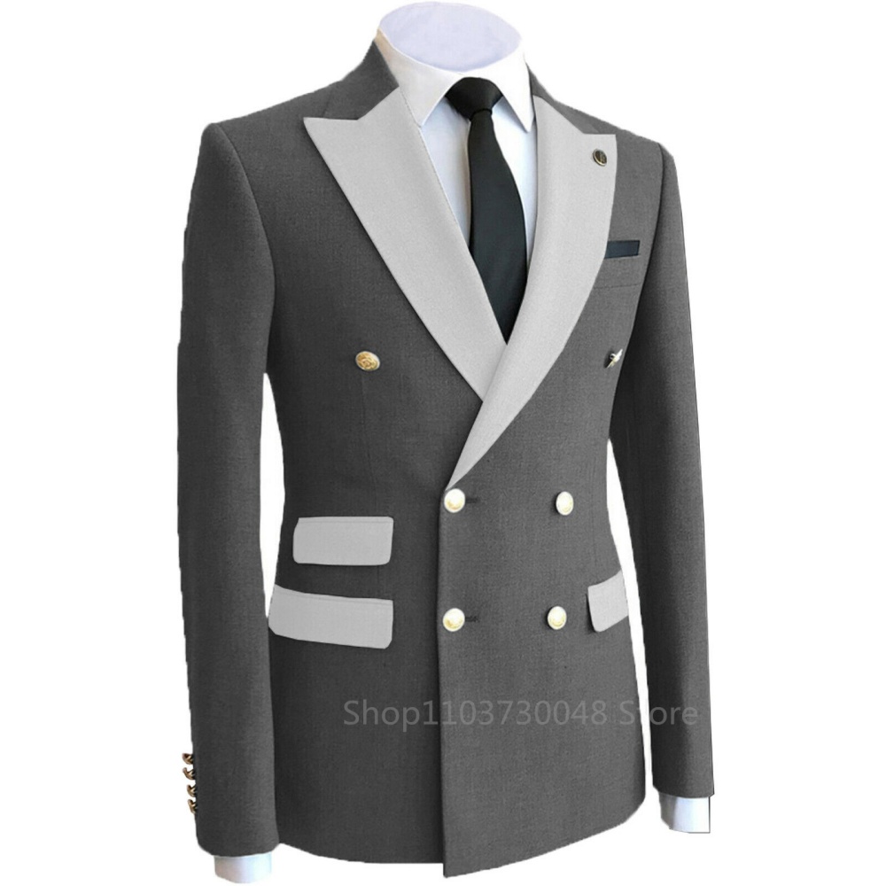 Double Breasted Coaenaty Weddi - Formal Men Party Wear Jacket บทวิจารณ์และราคา