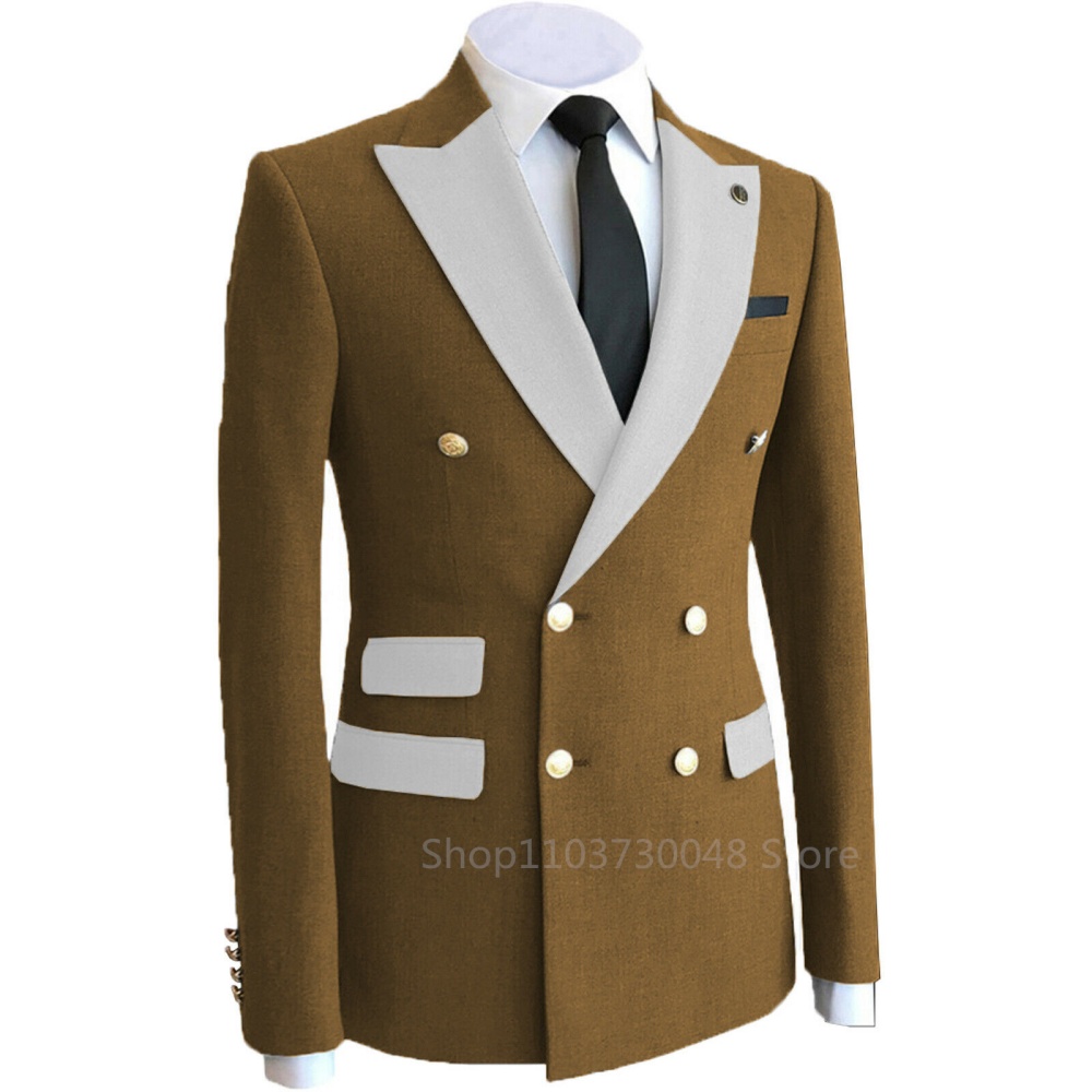 Double Breasted Coaenaty Weddi - Formal Men Party Wear Jacket บทวิจารณ์และราคา